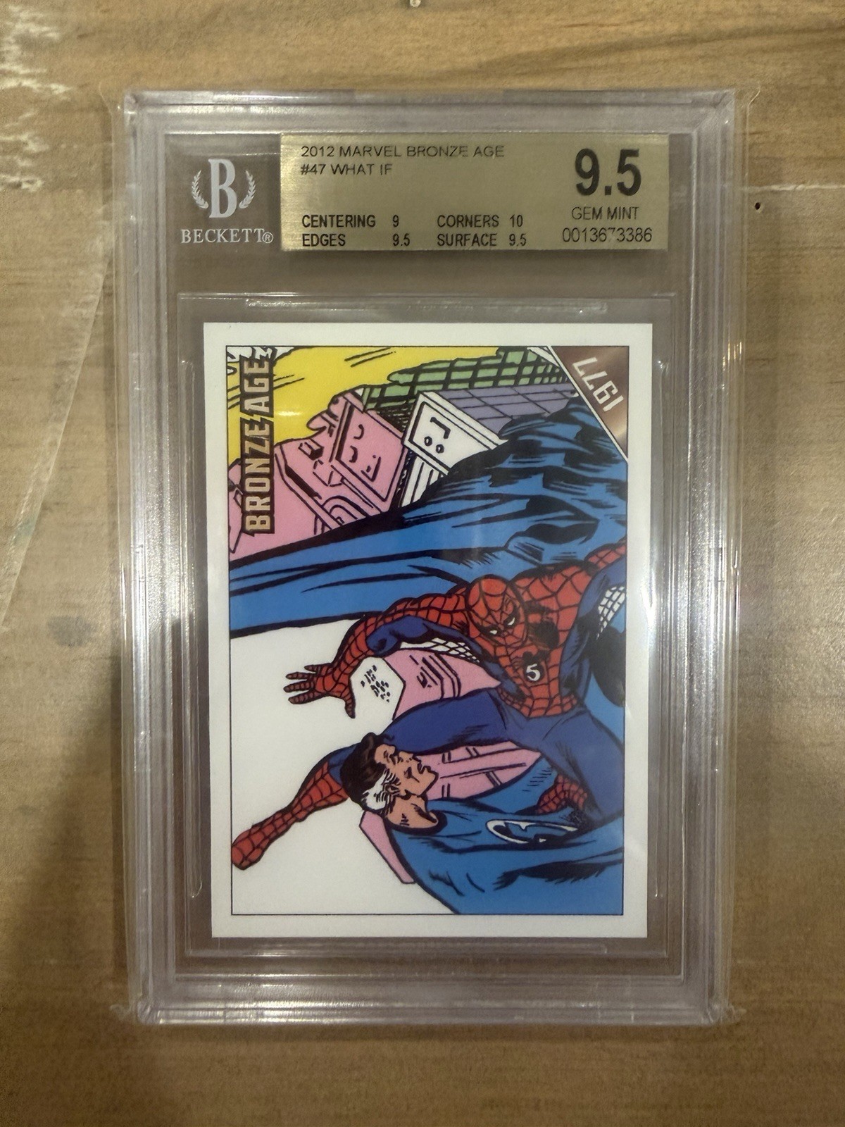 Spider-Man Card BGS 9.5 Pop 1 Gem Mint Fantastic 4 2012 Marvel Bronze Age 