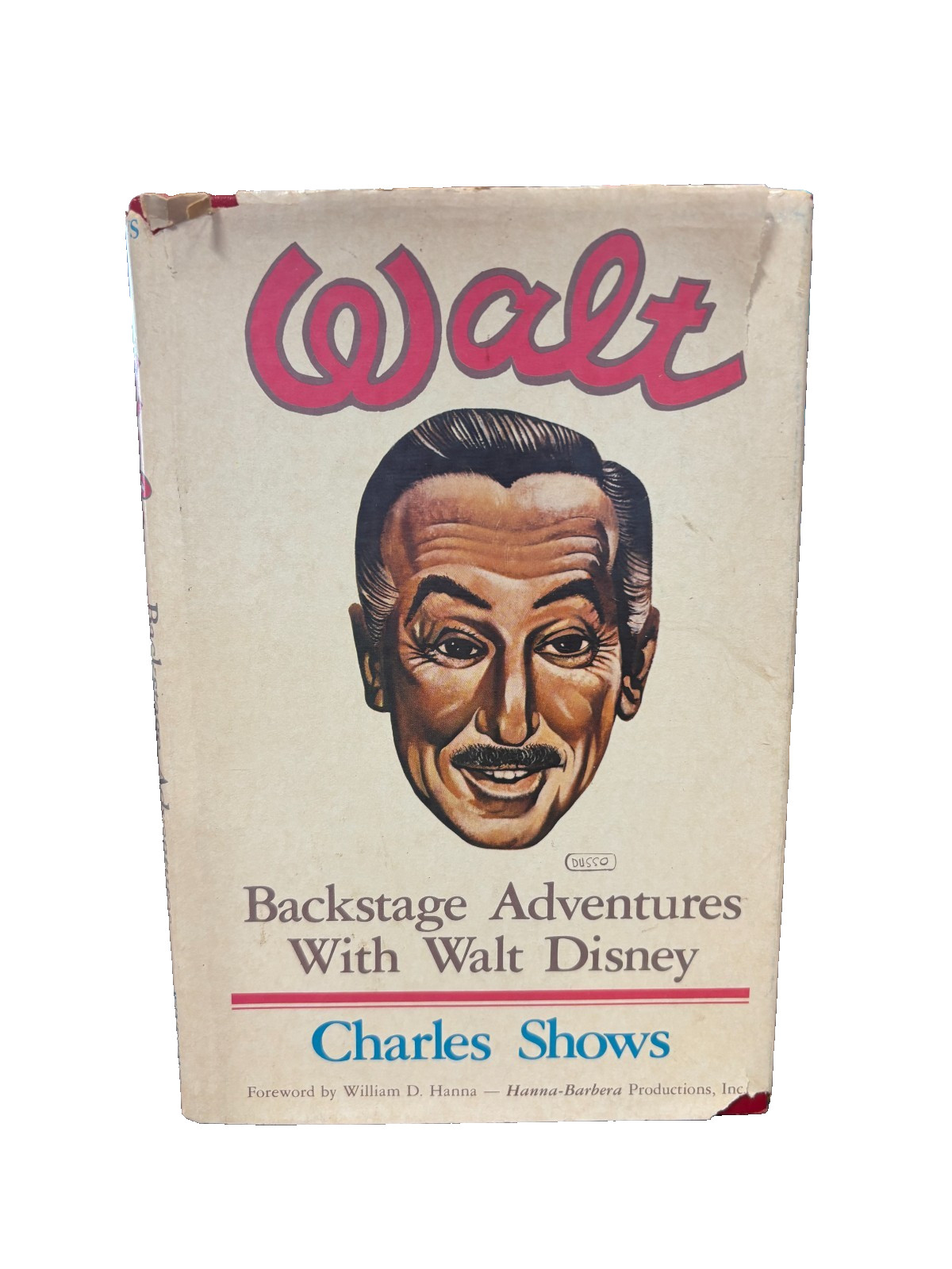 Disney Backstage Adventures With Walt Disney by Charles Shows Book RARE