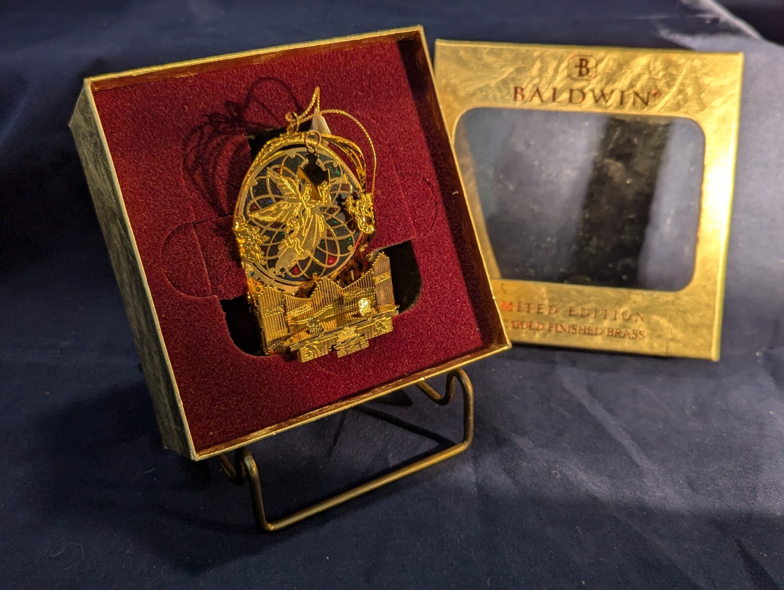 BALDWIN CHURCH WINDOW 77180.010 24KT GOLD FINISHED BRASS ORNAMENT LIMITED NEW