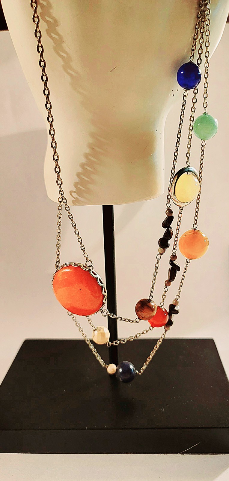 ThinkGeek Solar Orbit Necklace Galaxy Space Lover Rare Astronomy Jewelry