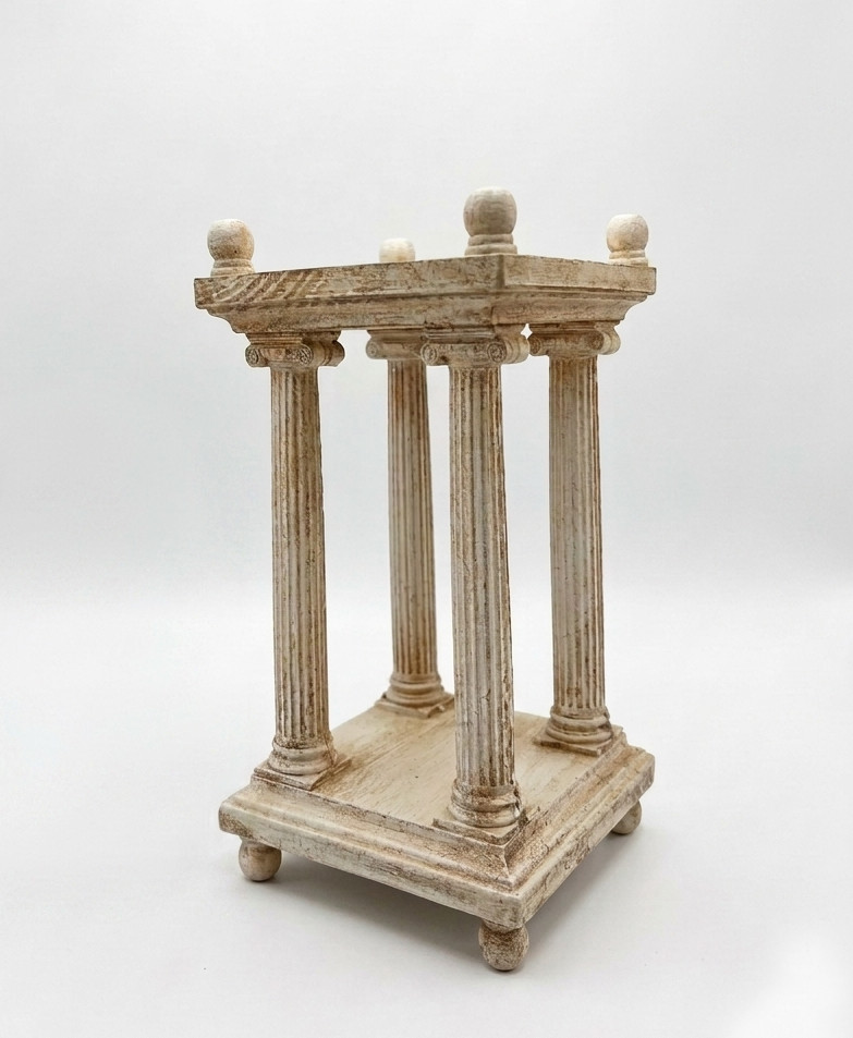 Italian Neoclassical Manner Grand Tour Revival Architectural Miniature Temple