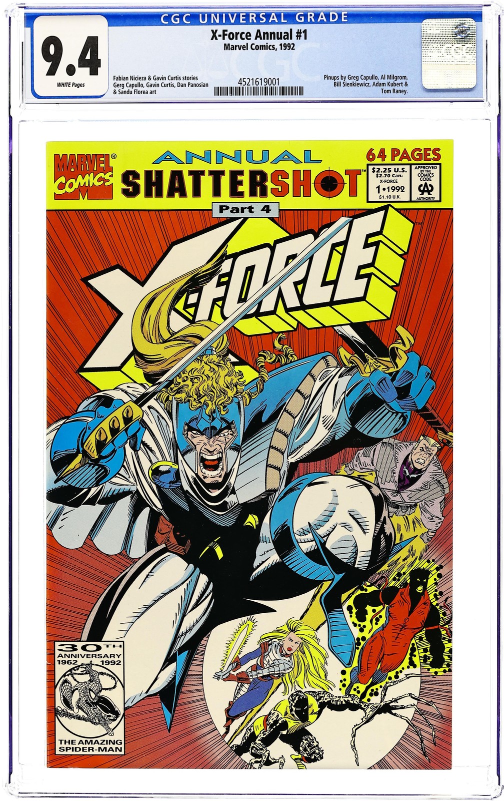 X-Force Annual #1 CGC 9.4 1992 4521619001