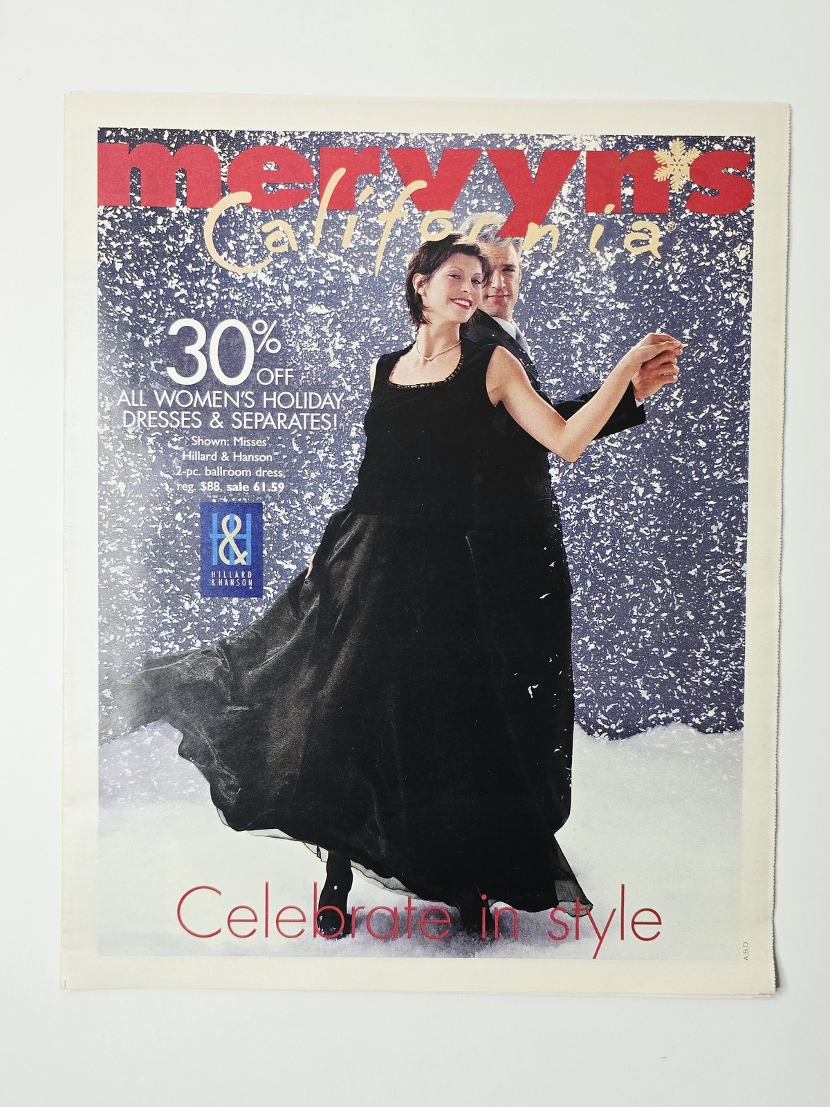 1999 Mervyn's Holiday Celebrate Style Newspaper Circular 32 Pages Vintage