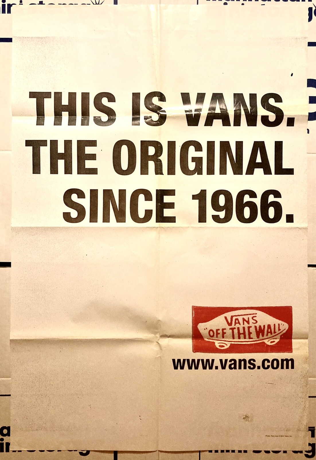 VANS #1 RARE THE ORIGINAL SINCE 1966 PROMOTIONAL POSTER 2011 VANS OFF THE WALL