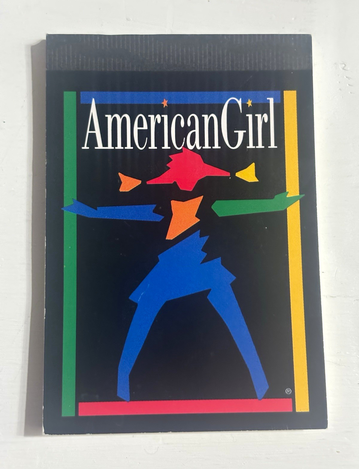 American Girl Small Notepad Memo Pad Pleasant Company Vintage Made in Taiwan