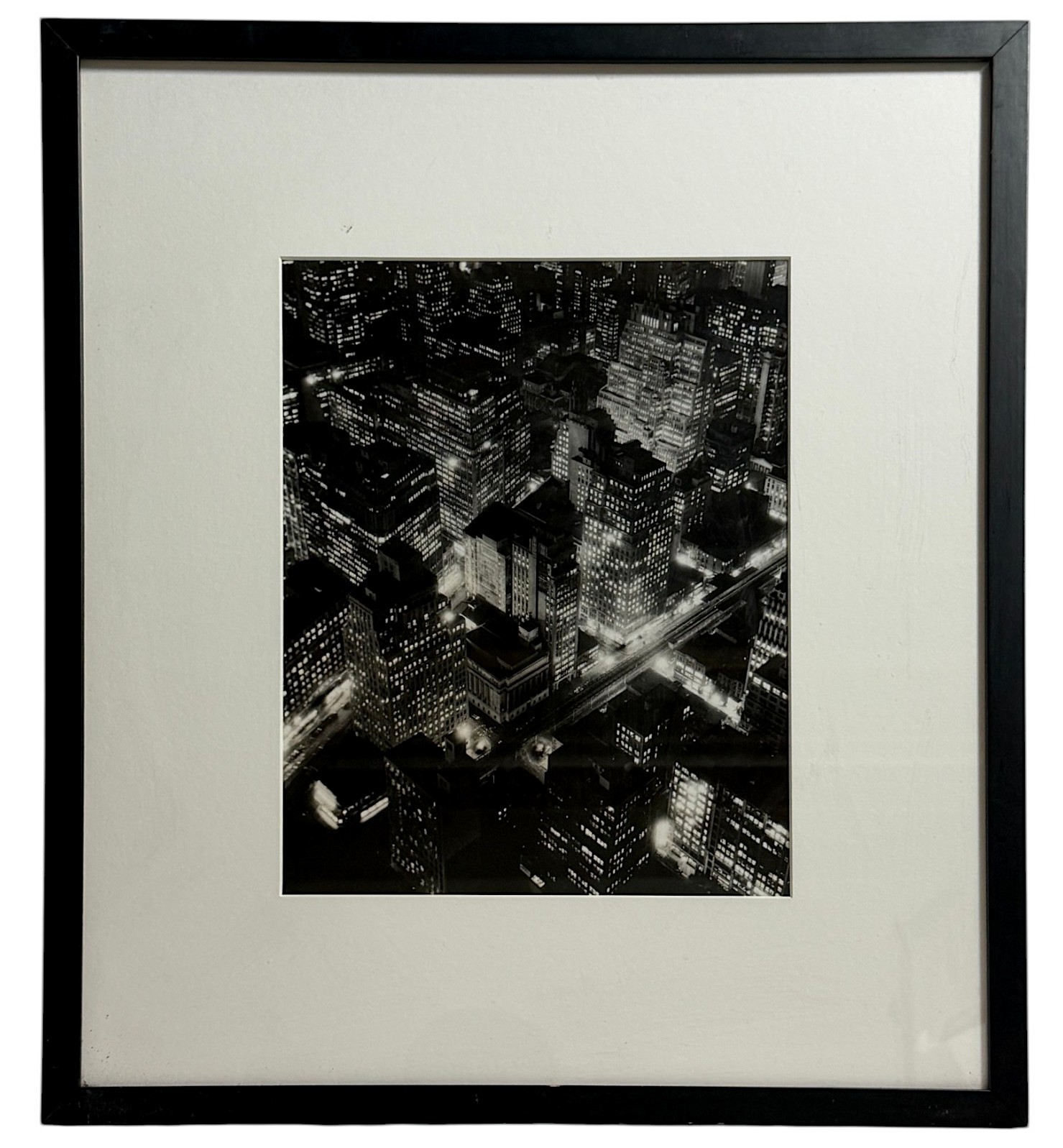 Berenice Abbott New York at Night Gelatin silver Photograph 