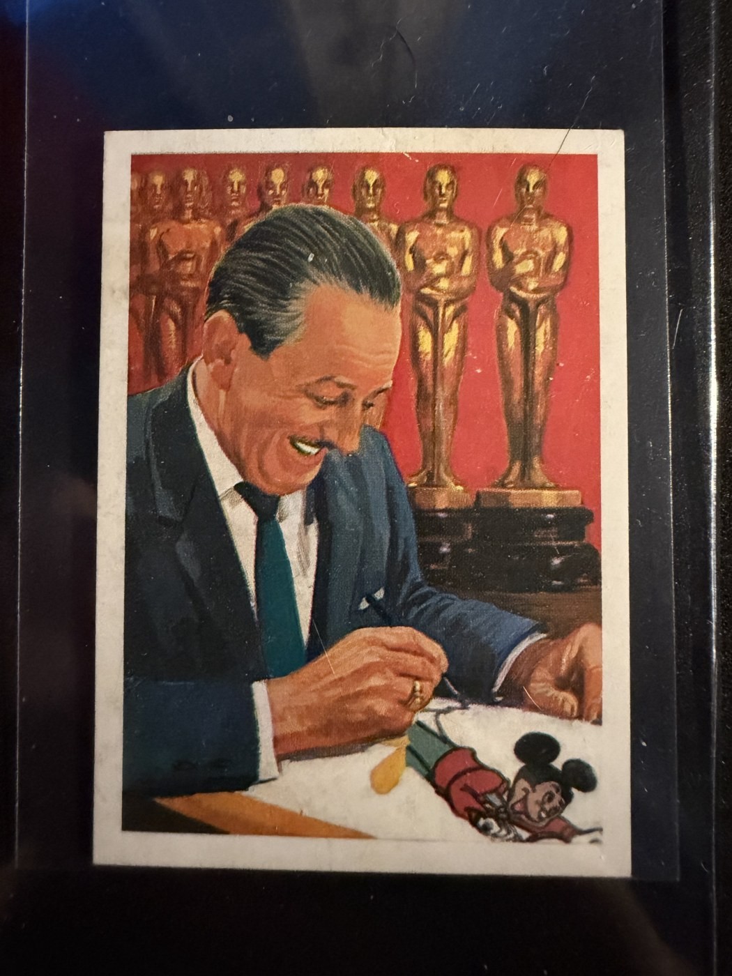 Rare HTF Walt Disney Os Records #149 Campeao Dos Oscares Mickey Mouse Card