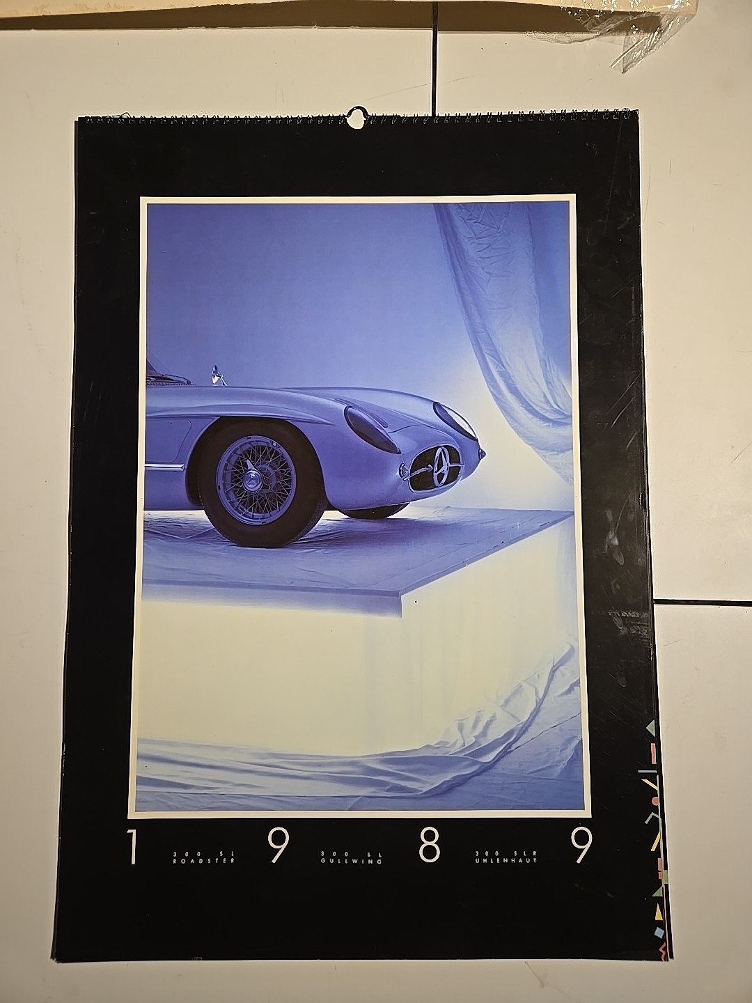 Vintage 1989 Mercedes Benz 300 SL & 300 SLR LARGE Calendar ~18x25\