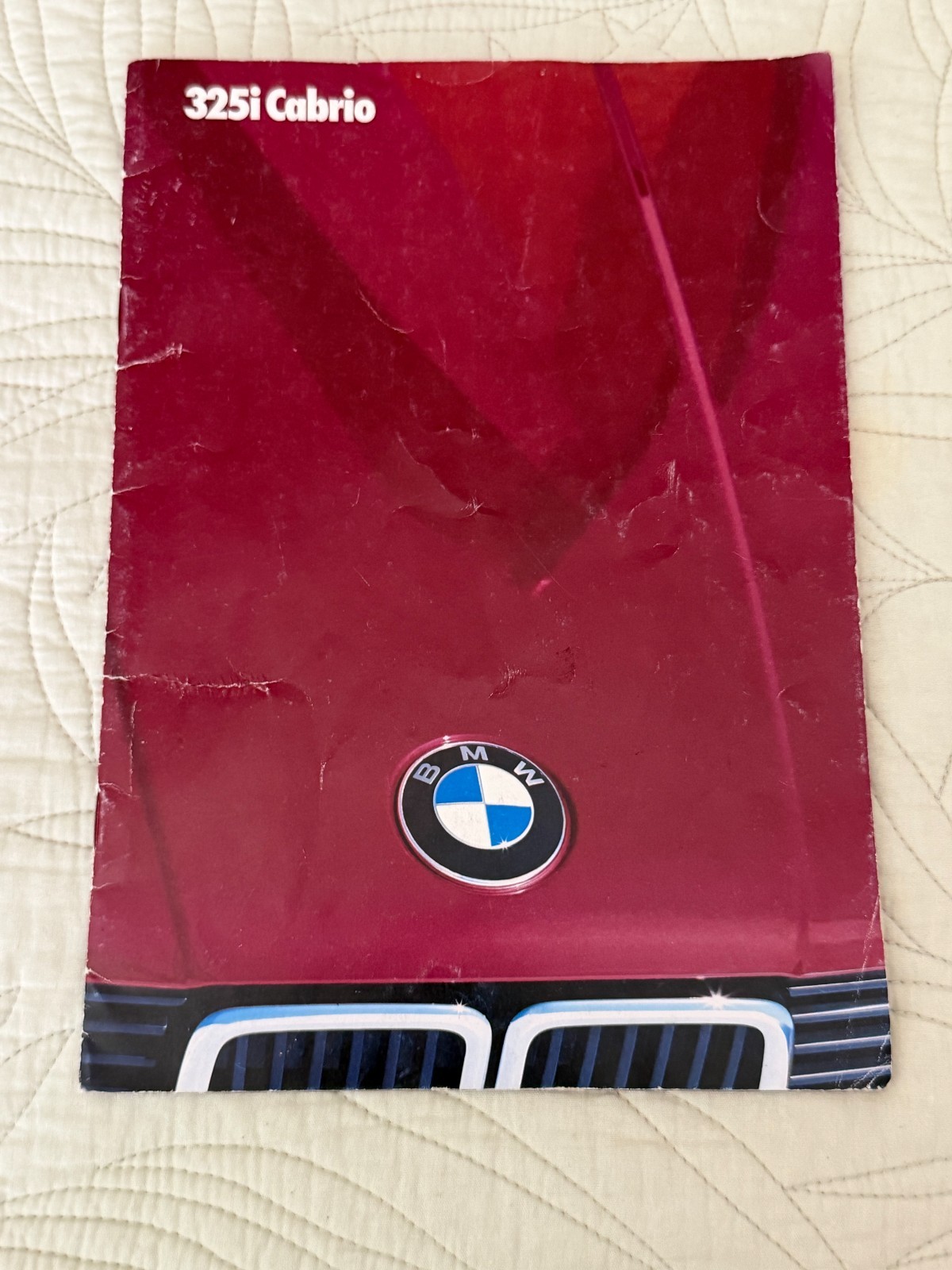 1985-1986 E-30 BMW 325i  CABRIO GREMAN LANGAGE  Sales Catalog/VG  VERY RARE