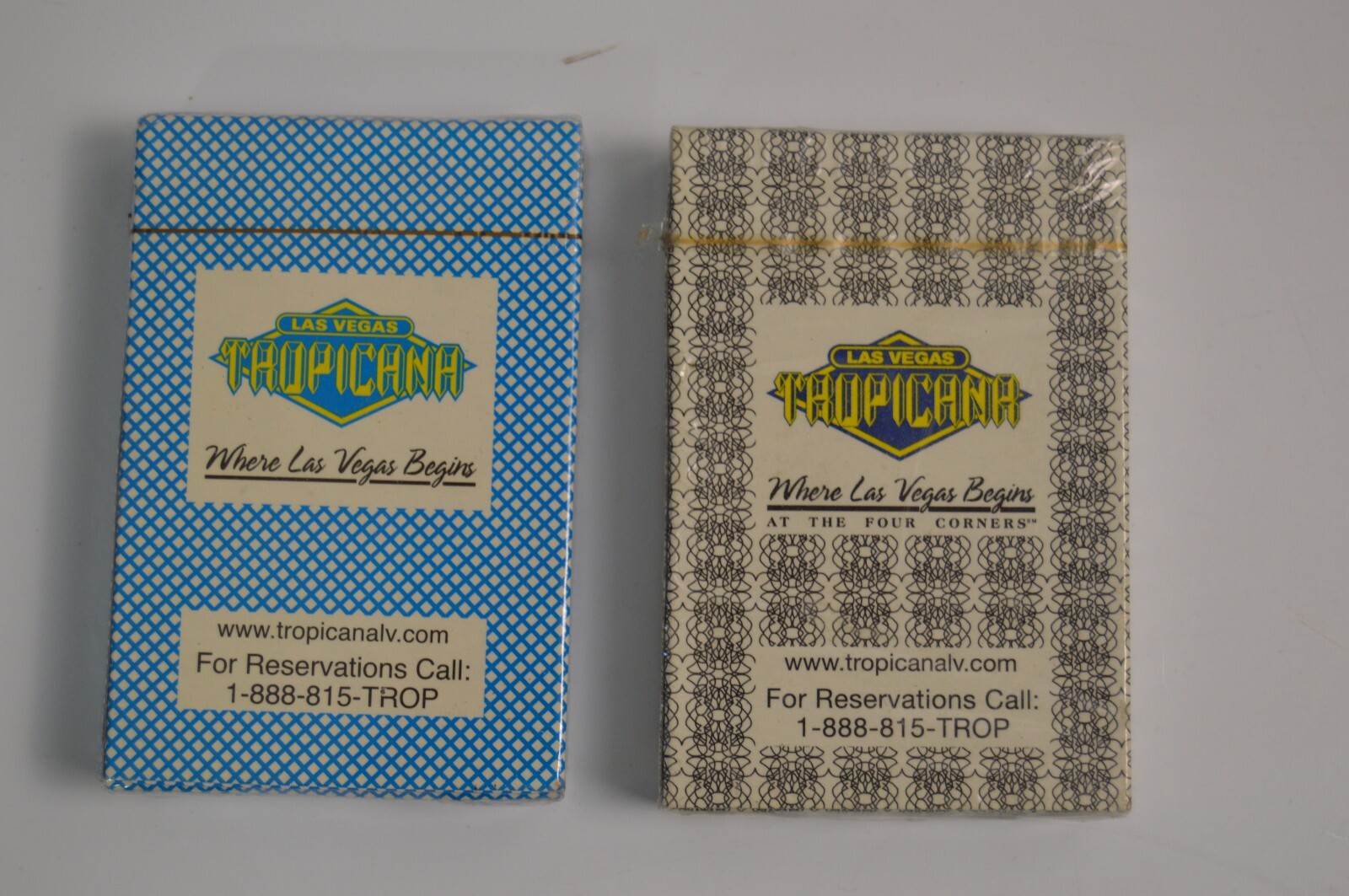 2 Tropicana Las Vegas Playing Cards NIP Sealed Unused Four Corners