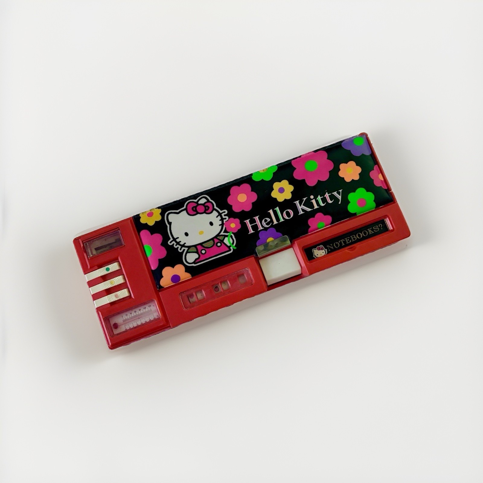 Vintage 1992 Sanrio Hello Kitty Transformer Vinyl Pencil Case - Made in Taiwan