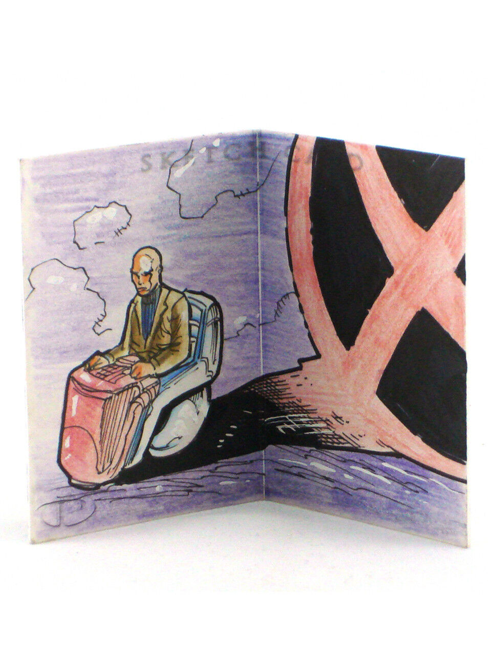 2012 Marvel Premier Professor Xavier Sketch Card Upper Deck X-Men Hinge 1/1