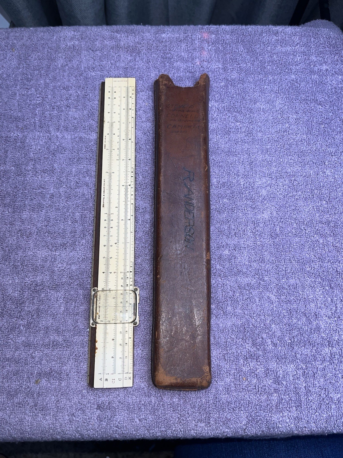 Vintage 1934 Keuffel & Esser (K&E) Slide Ruler w/Original HTF Case #N4053-3 READ