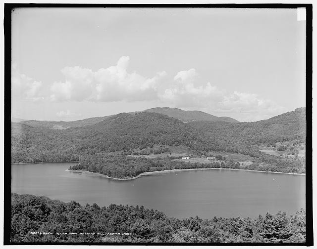 Photo:Squam Lake NH Great Squam from Shepard Hill 1900s Mountain View