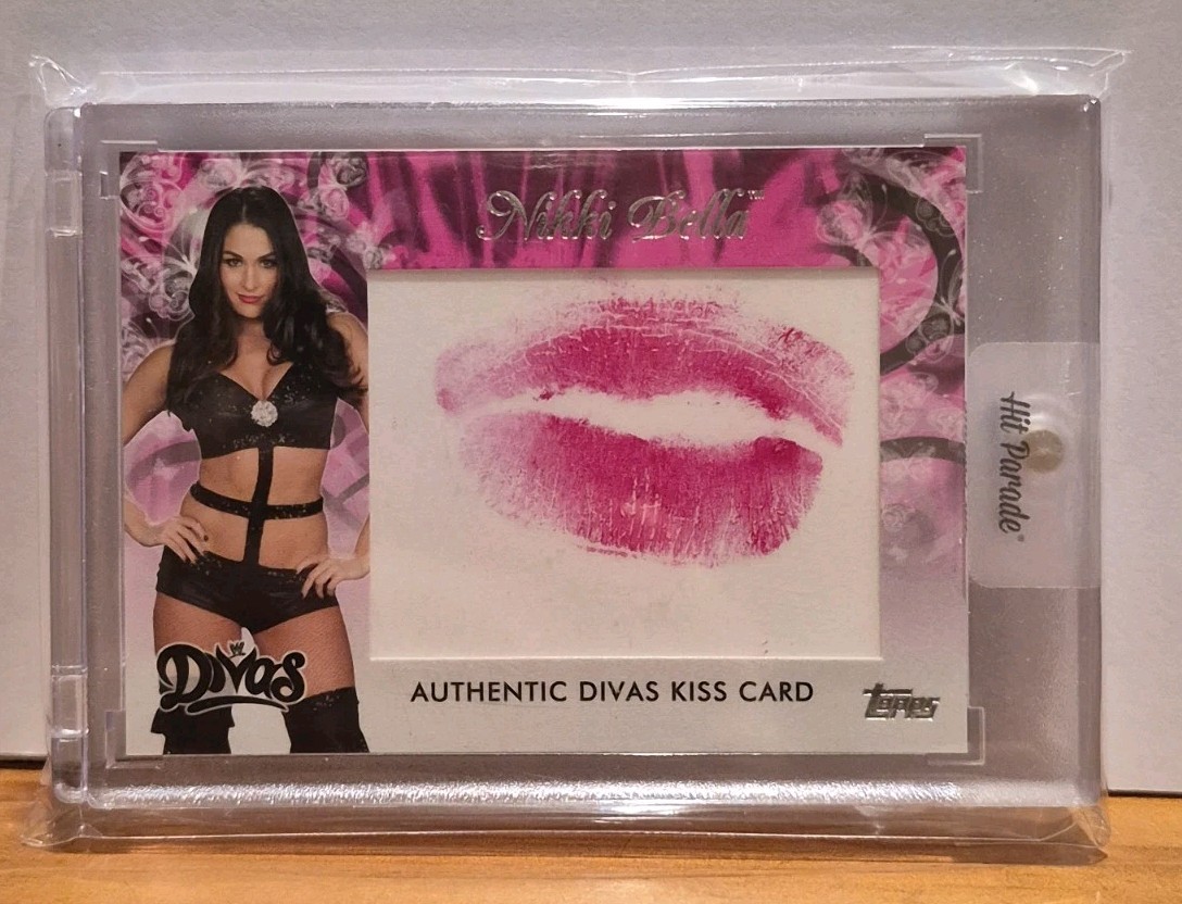 Topps 2014 WWE Divas Nikki Bella Authentic Divas Kiss Card Insert Hit Parade