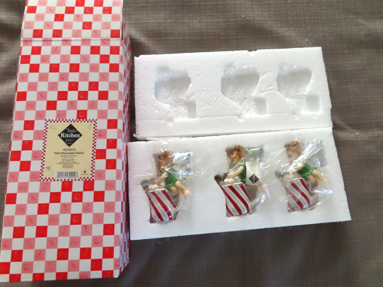 NIB My Little Kitchen Fairies Set of 3 Hot Chocolate Fairie, 4018354 2010 Enesco