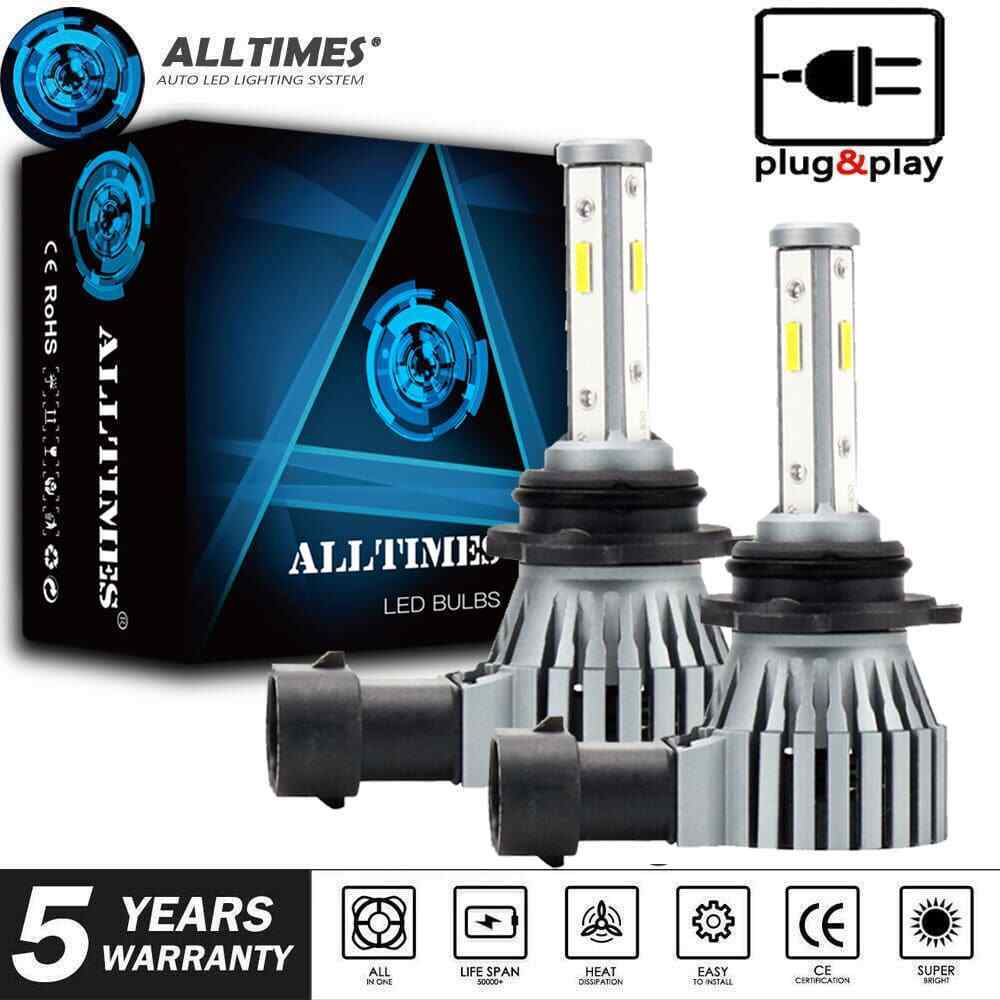4-Side 9006 HB4 LED Headlight Bright Bulbs Kit 5000LM FOG/LOW Beam 6000K COB