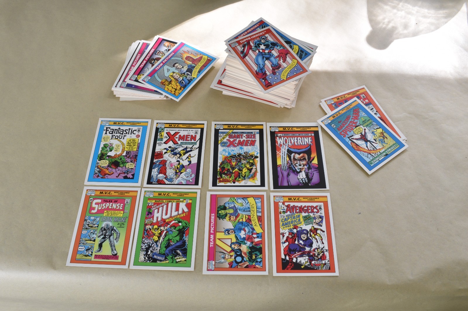 1990 Impel Marvel Universe Series One Trading Cards Complete set. #1-#162, MINT.