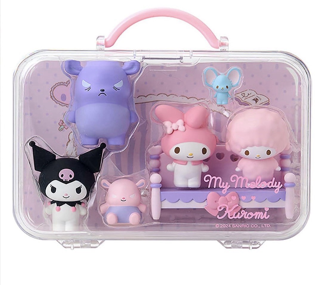 Sanrio My Melody Kuromi Mix Character Miniature Doll figure Sweet toy
