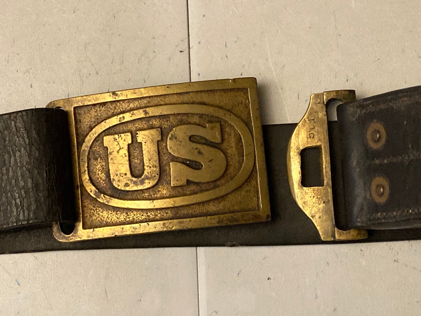 US Indian War Era M1872 Enlisted Buckle & Belt