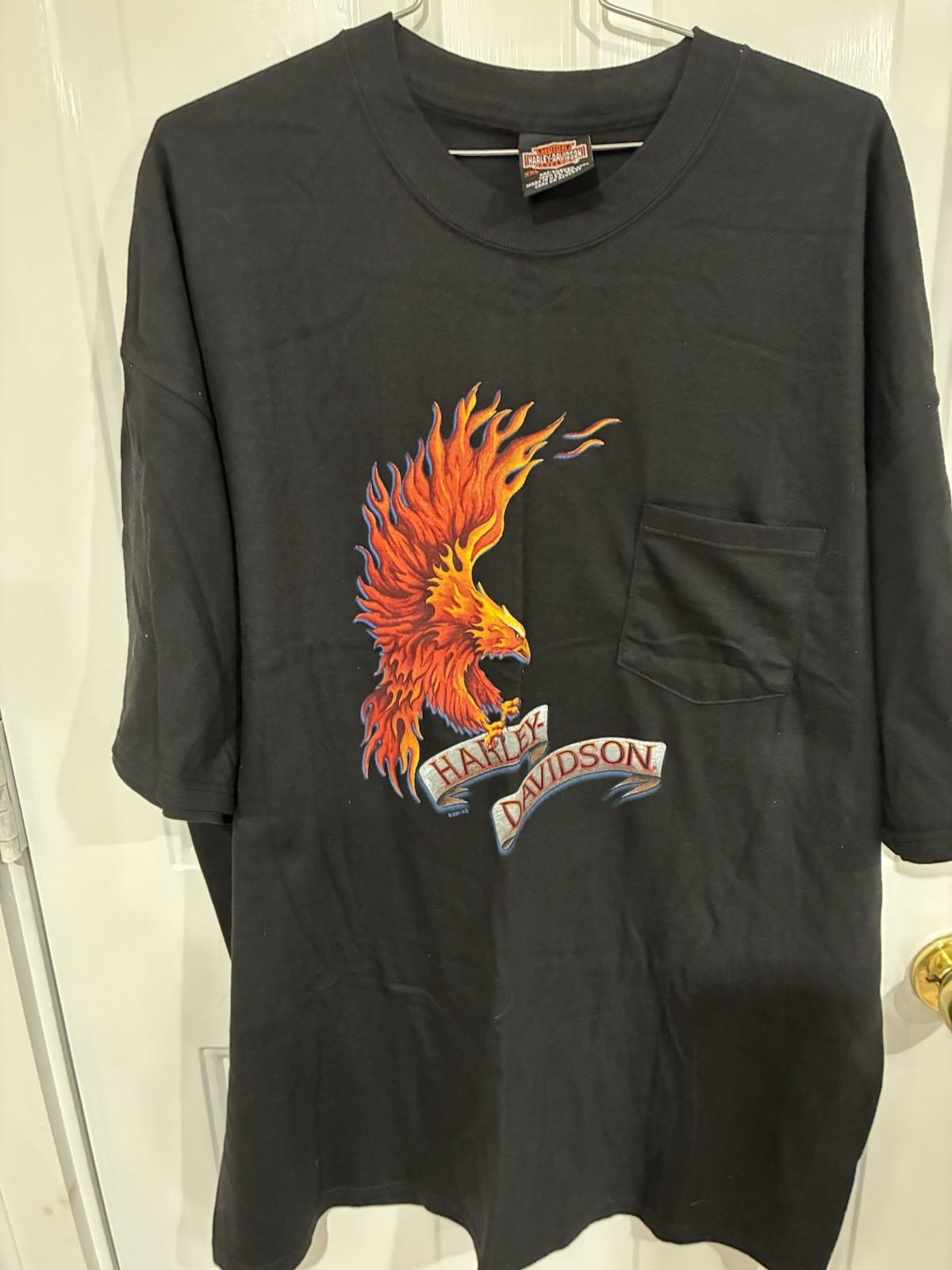 Vtg Harley Davidson T Shirt 2XL AD Farrow Columbus Ohio Brand New Vintage
