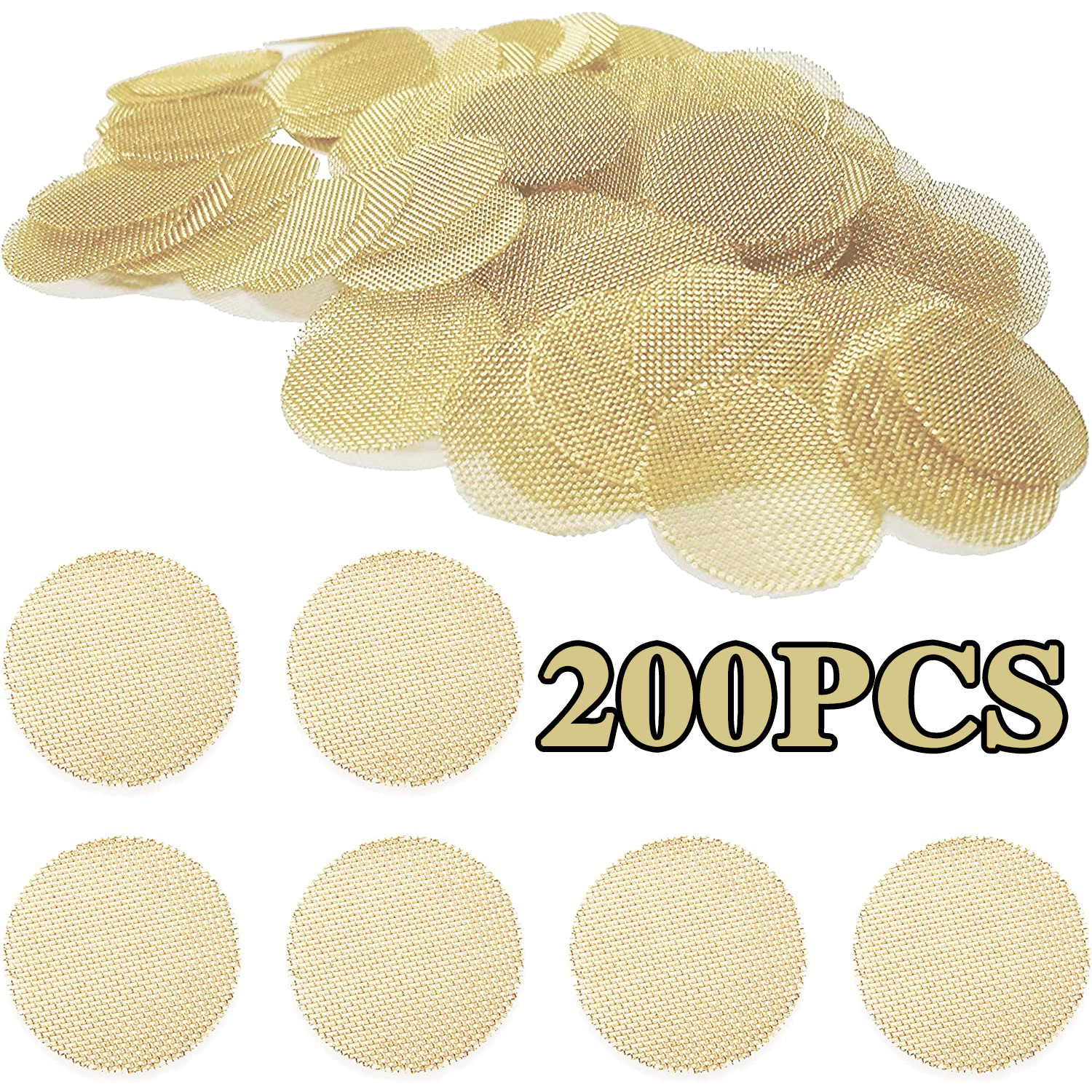 200Pcs Brass Pipe Screens 3/4