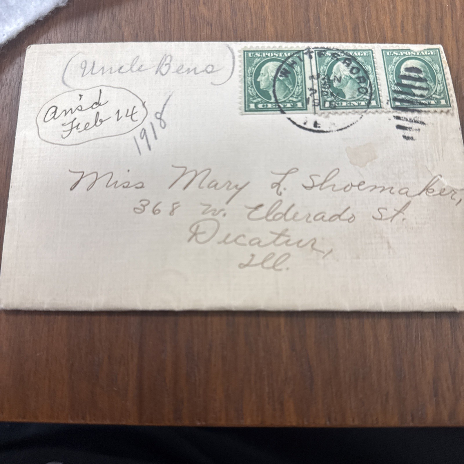 Complete Letter Set From 1918 WW1 Time