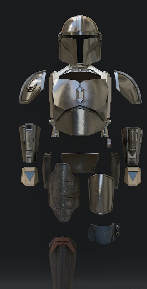 Complete Mandalorian  Armor set with helmet