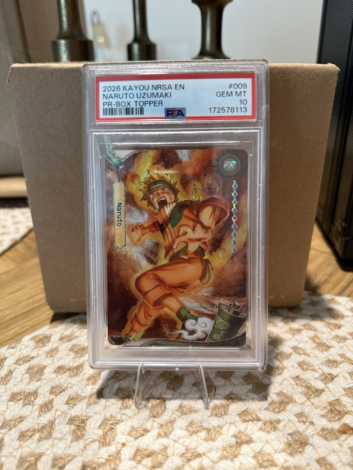 KAYOU NRSA EN Naruto Uzumaki Promo Box Topper 2026 #009 English PSA 10