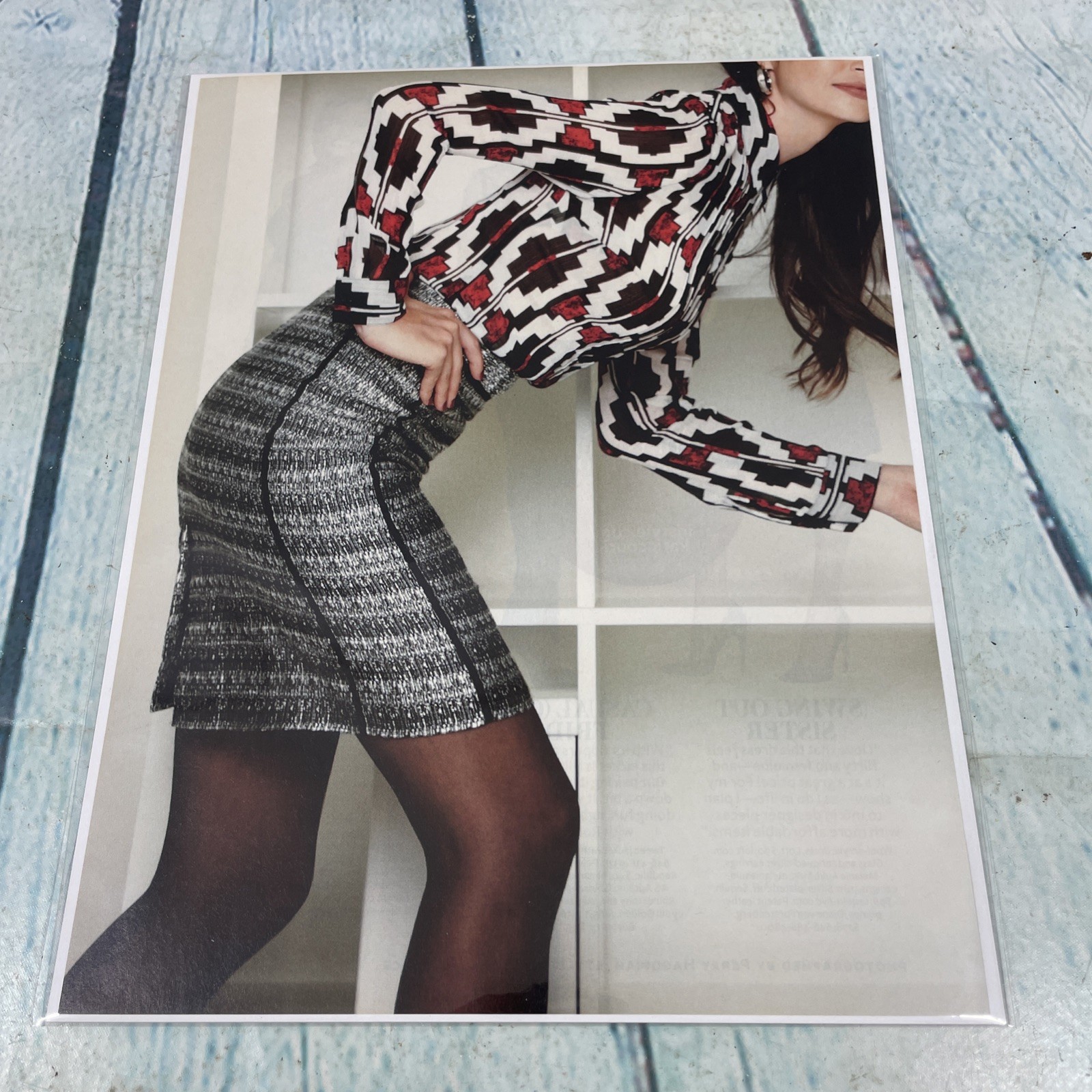 2012 Sexy Lady Legs Hot Body Skirt Top Print Ad/Poster Pinup Art Magazine Page