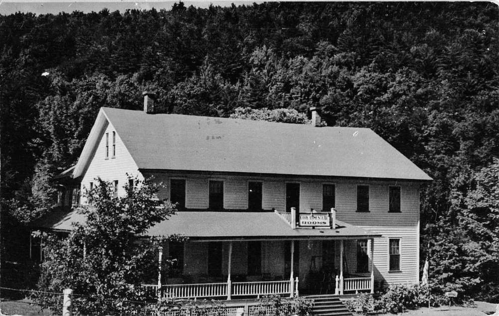 Cooksburg Pennsylvania Cook Homestead Street View Antique Postcard K99406