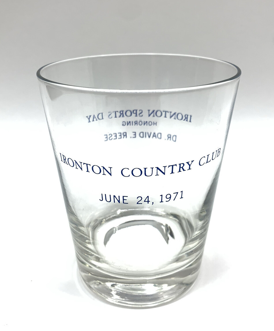 Ironton Ohio Country Club 1971 Sports Day Drinking Glass OH Vtg