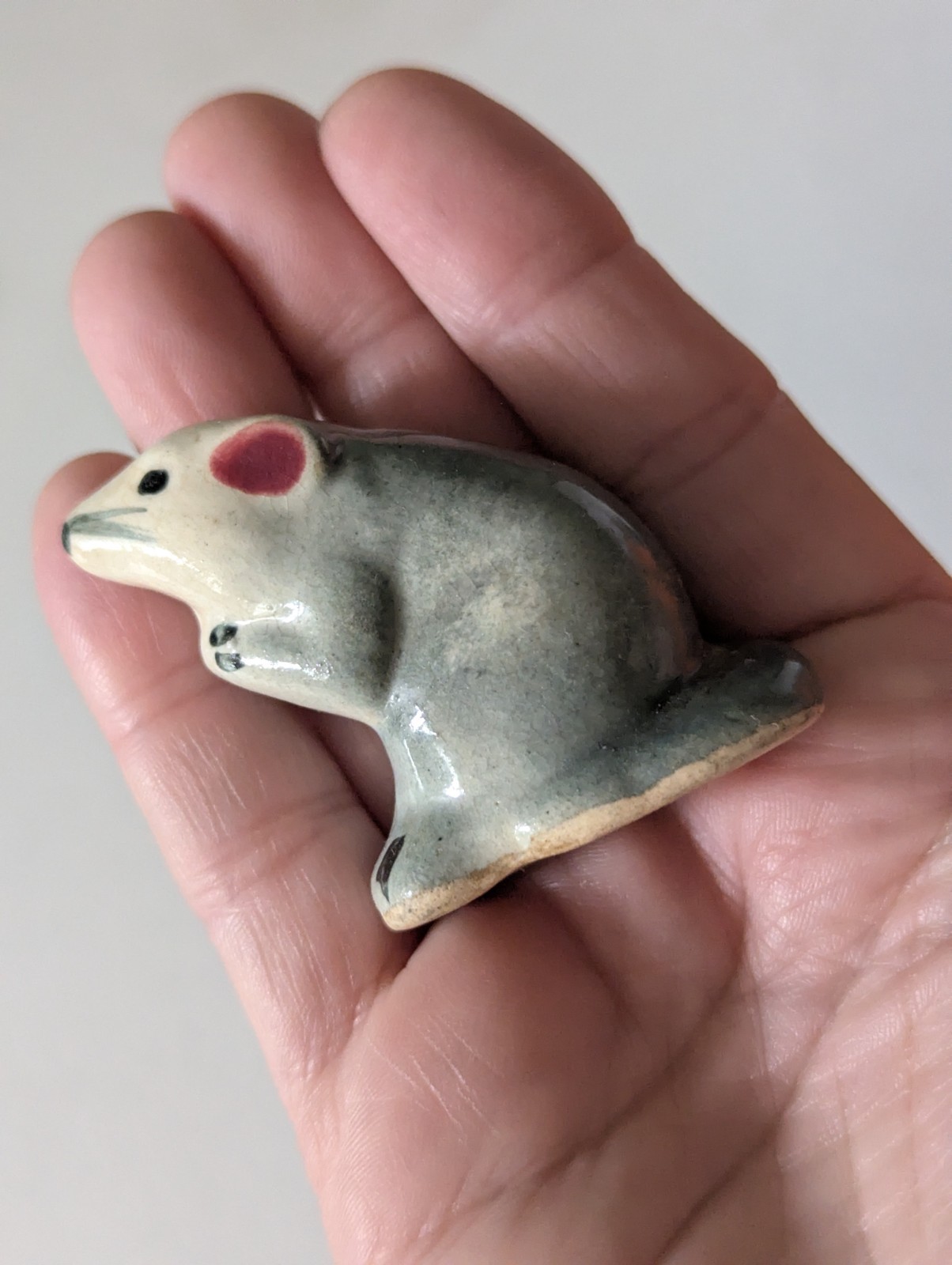 Vintage Ceramic Mouse Salt Pepper Shaker Japan Anthropomorphic Mid Century Retro