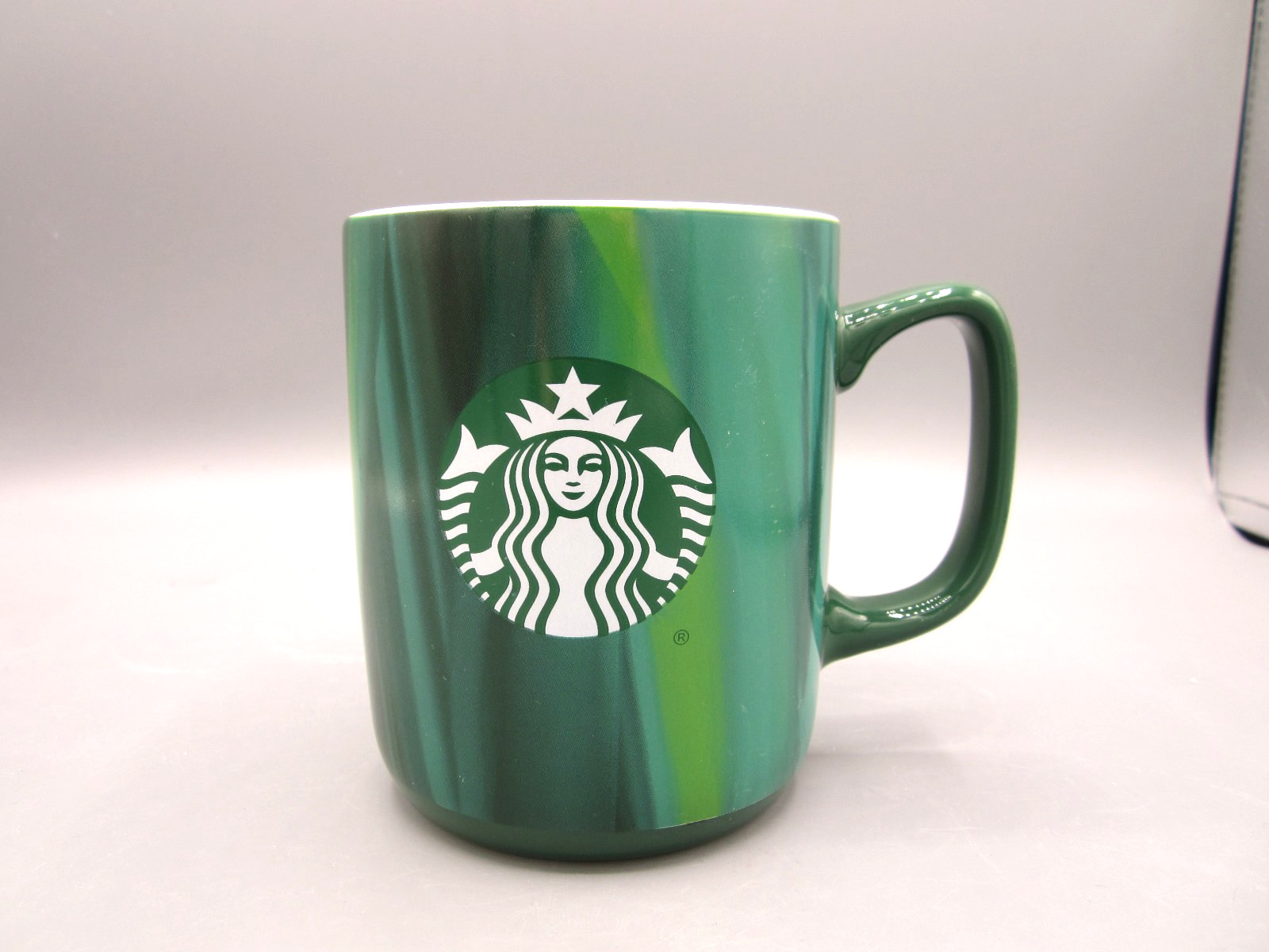 Starbucks Green & Black Marble Siren Logo Coffee Tea Mug 15 oz 2022 (92)