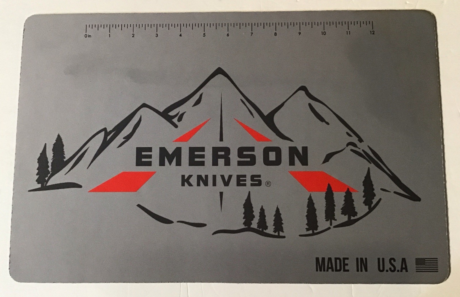Emerson Knives Display Pad Rare Htf Corner Shows Stain View Photos