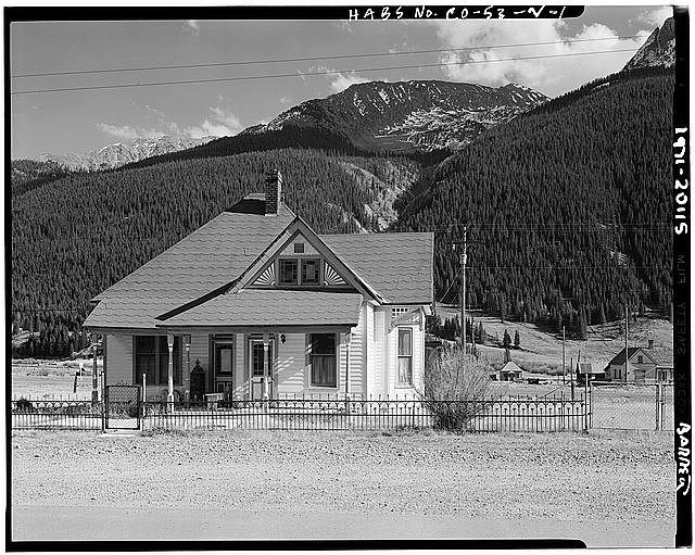 Photo:Silverton Colorado 1930s House Route 110 San Juan County HABS
