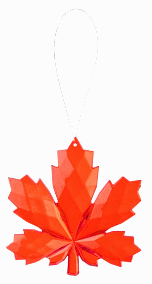 Ganz Crystal Expressions Fall Autumn Leaf Ornament Pic Brown Green Yellow Orange