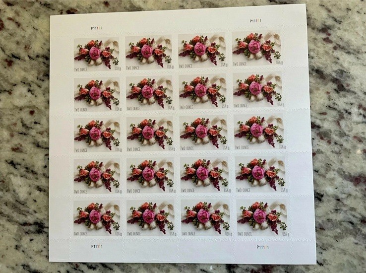 2020 celebration corsage stamp(5 sets, 20 stamps per set, 100 stamps in total)