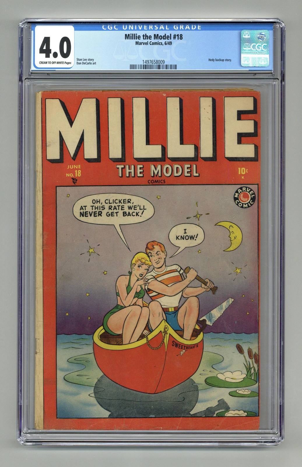 Millie the Model #18 CGC 4.0 1949 1497658009