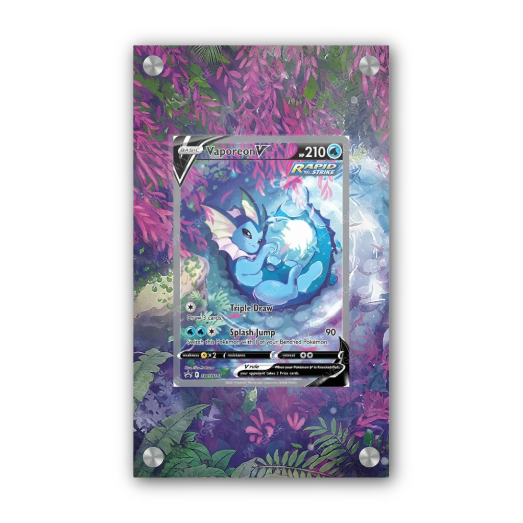 Vaporeon V SWSH181 - Exclusive Pokémon Extended Artwork Display Case