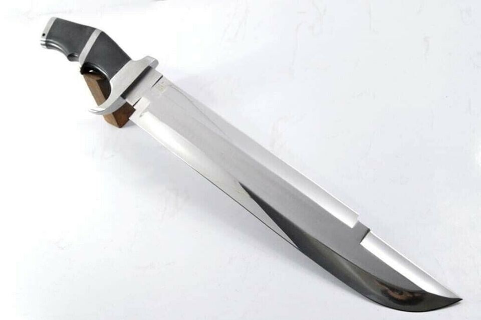 Custom Handmade D2 Steel Hunting PREDATOR Full Tang Bowie Machete Knife W/Sheath