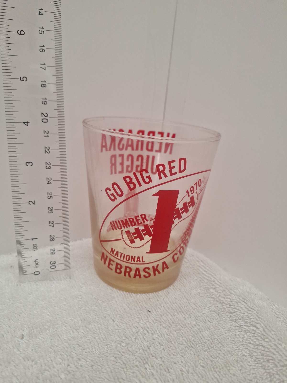 Nebraska Cornhusker Jigger 1970