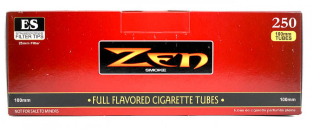 ZEN Red Full Flavor 100MM Size - 10 Boxes - 250 Tubes Box RYO