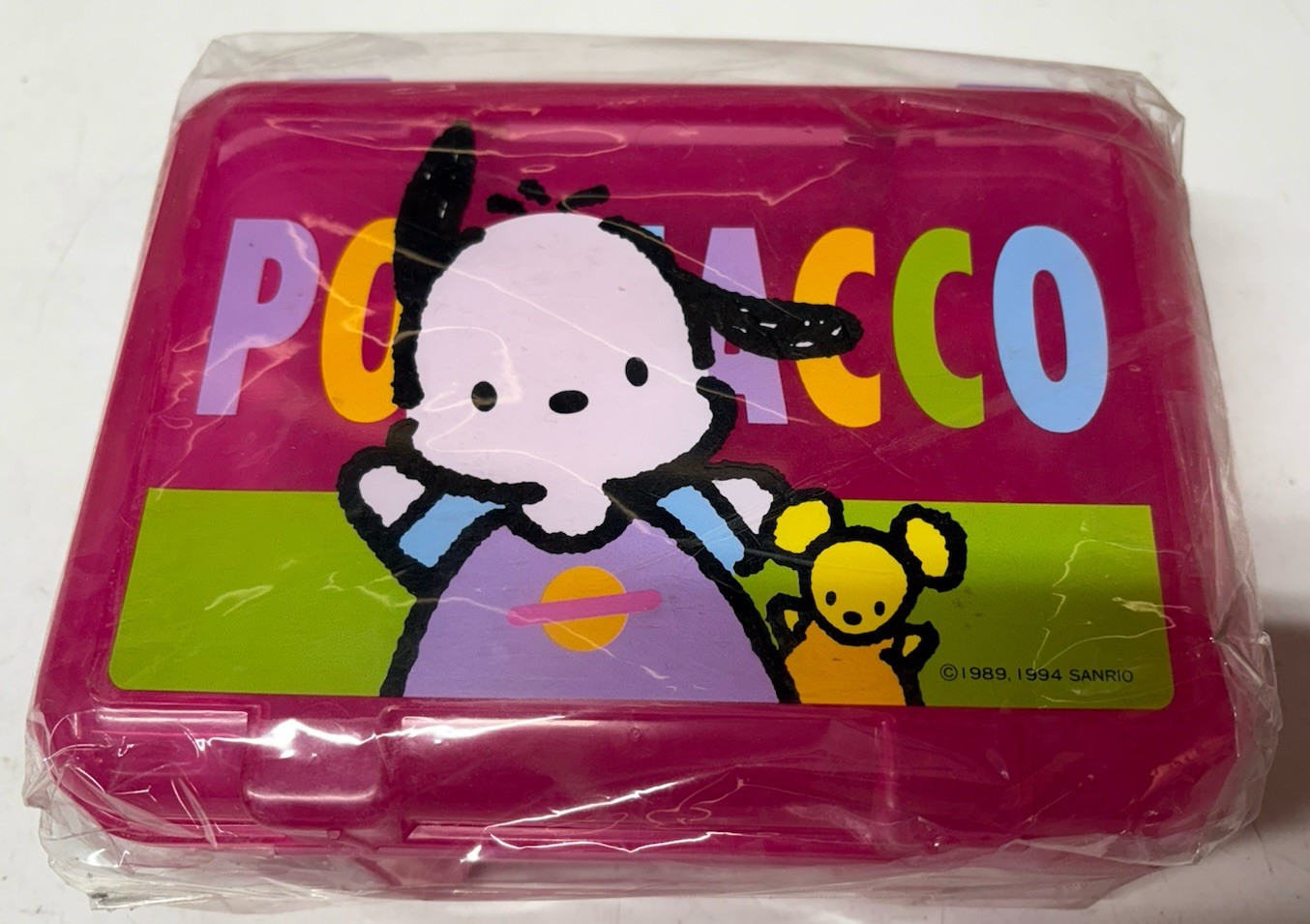 Vintage Pochacco Pencil School Storage Box Sanrio 1997 By Hello Kitty Craft Tote