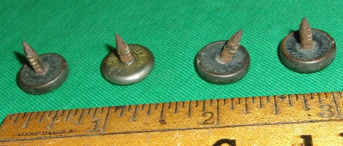 Vintage Radio Bottom Feet w/felt inserts Philco 70/90 others (1930\'s) Good Cond