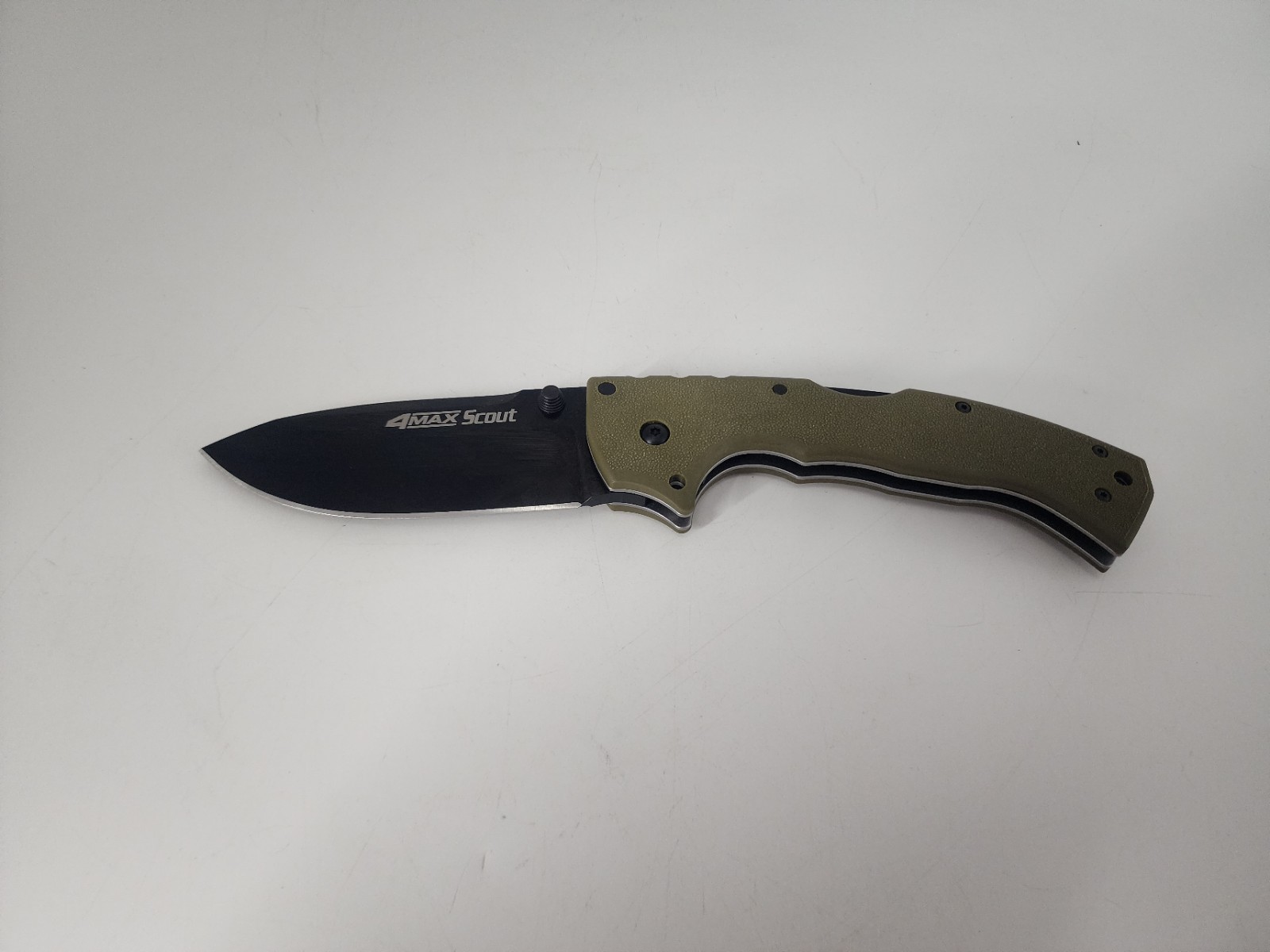 Cold steel 4-Max Scout 62RQM OD Green DLC Coated Blade-LNIB AUS-10A Tri-Ad Lock