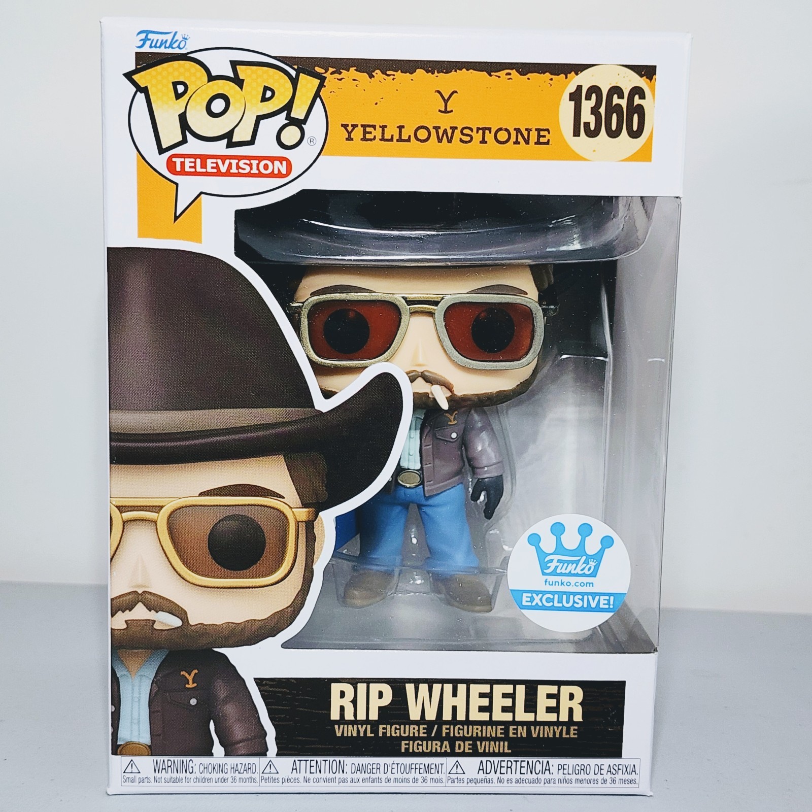 Funko Pop: Yellowstone - Rip Wheeler #1366 Funko Shop Exclusive w/ Protector