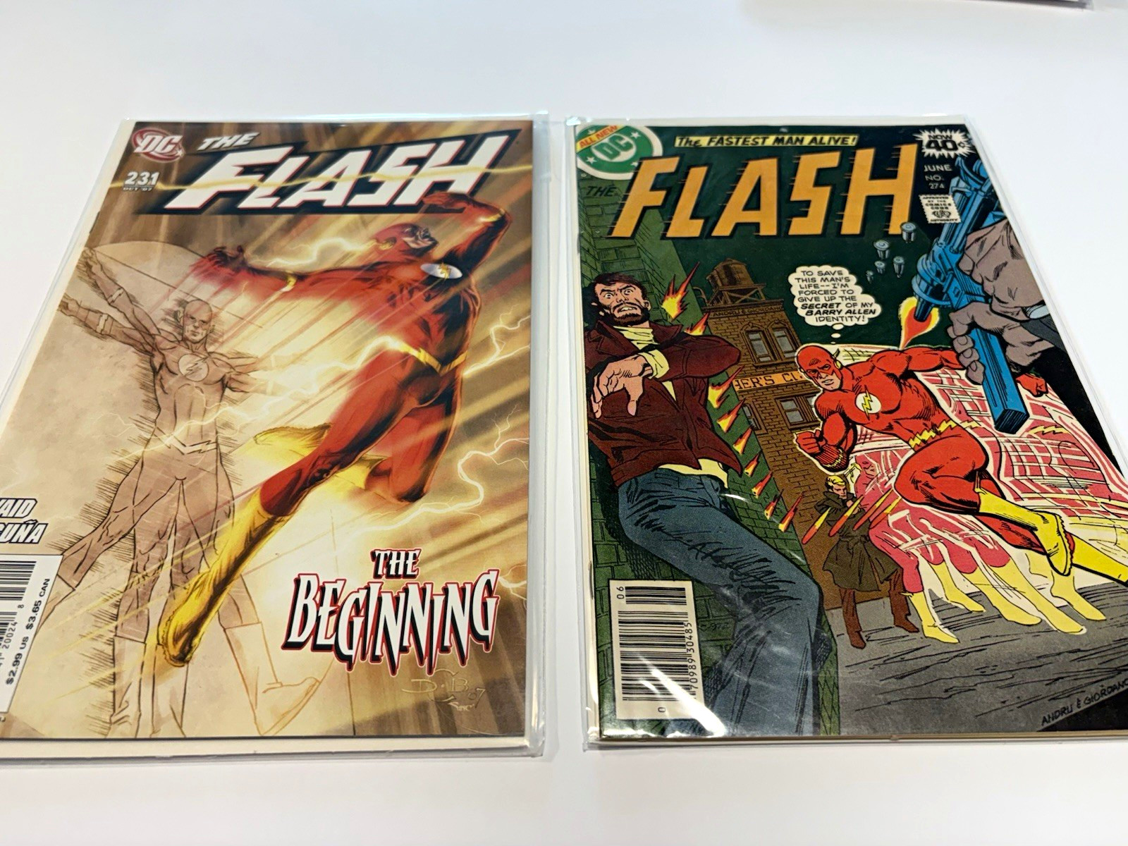 DC Comics The Flash #231 The Beginning Comic Book Lot Mark Waid