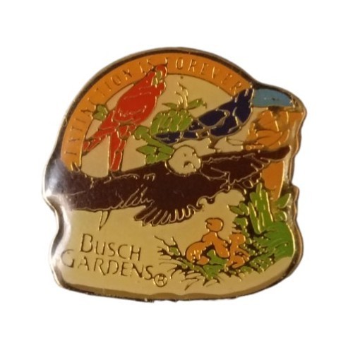 Busch Gardens Extinction Is Forever Birds Travel Souvenir Pin