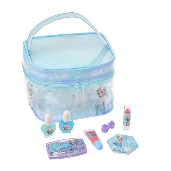 Disney Frozen Elsa Kids Cosmetics Set with Vanity Bag & Accessories
